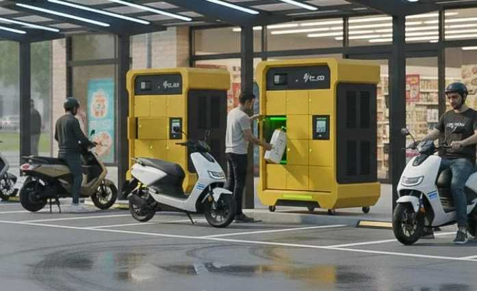 EV-Go Smart Swap Cabinet Station